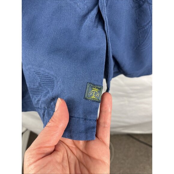 Tommy Bahama Blue Silk Pineapple Print Holiday Shirts Mens Size XL - Picture 3 of 9